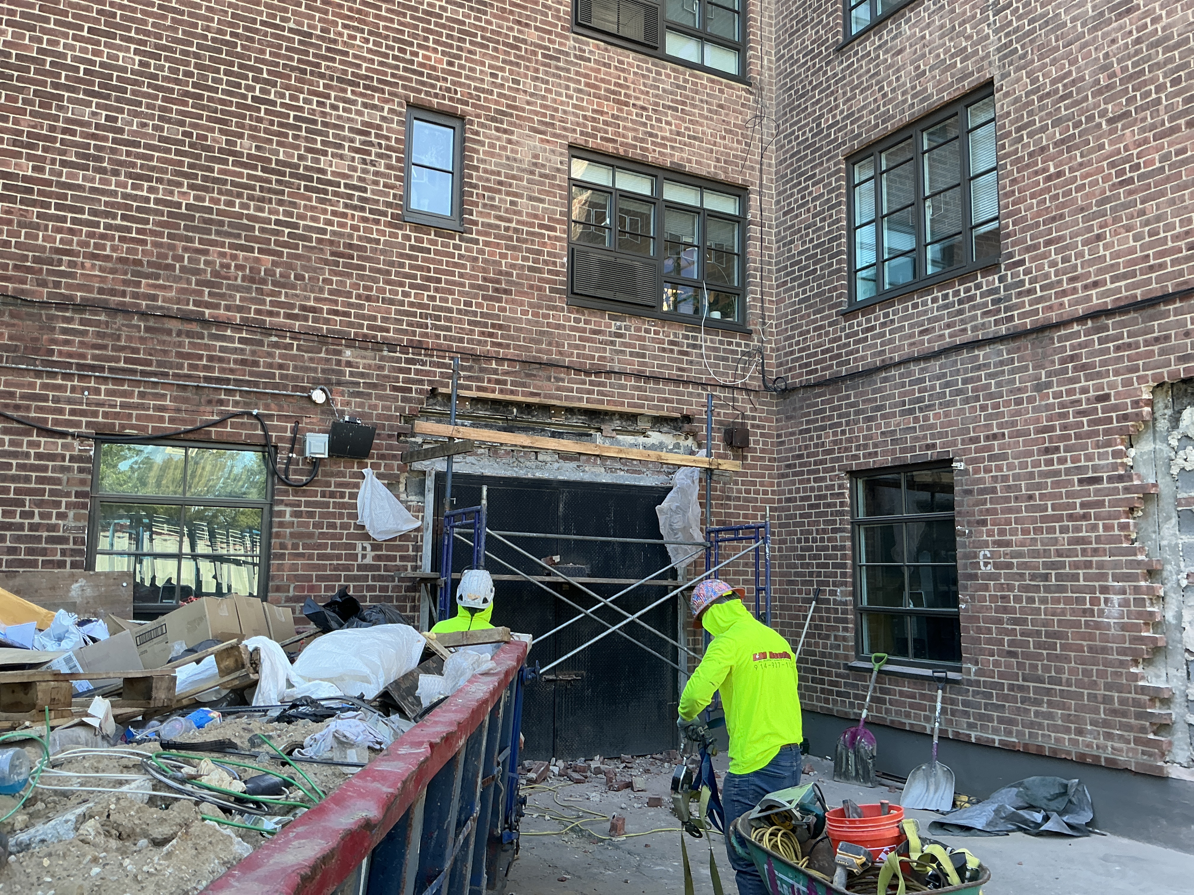 Door installation with flashing