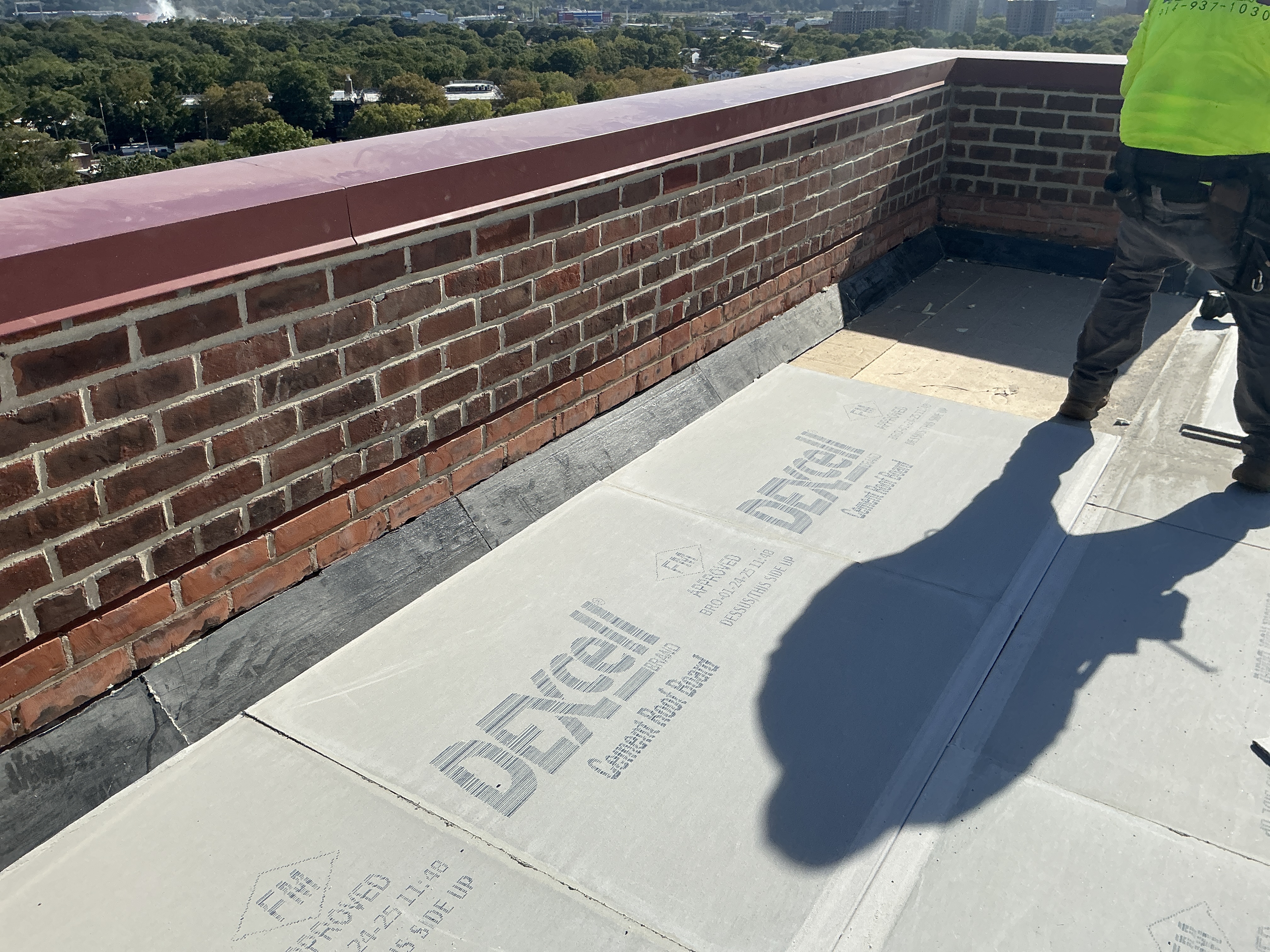 Completed roofing system