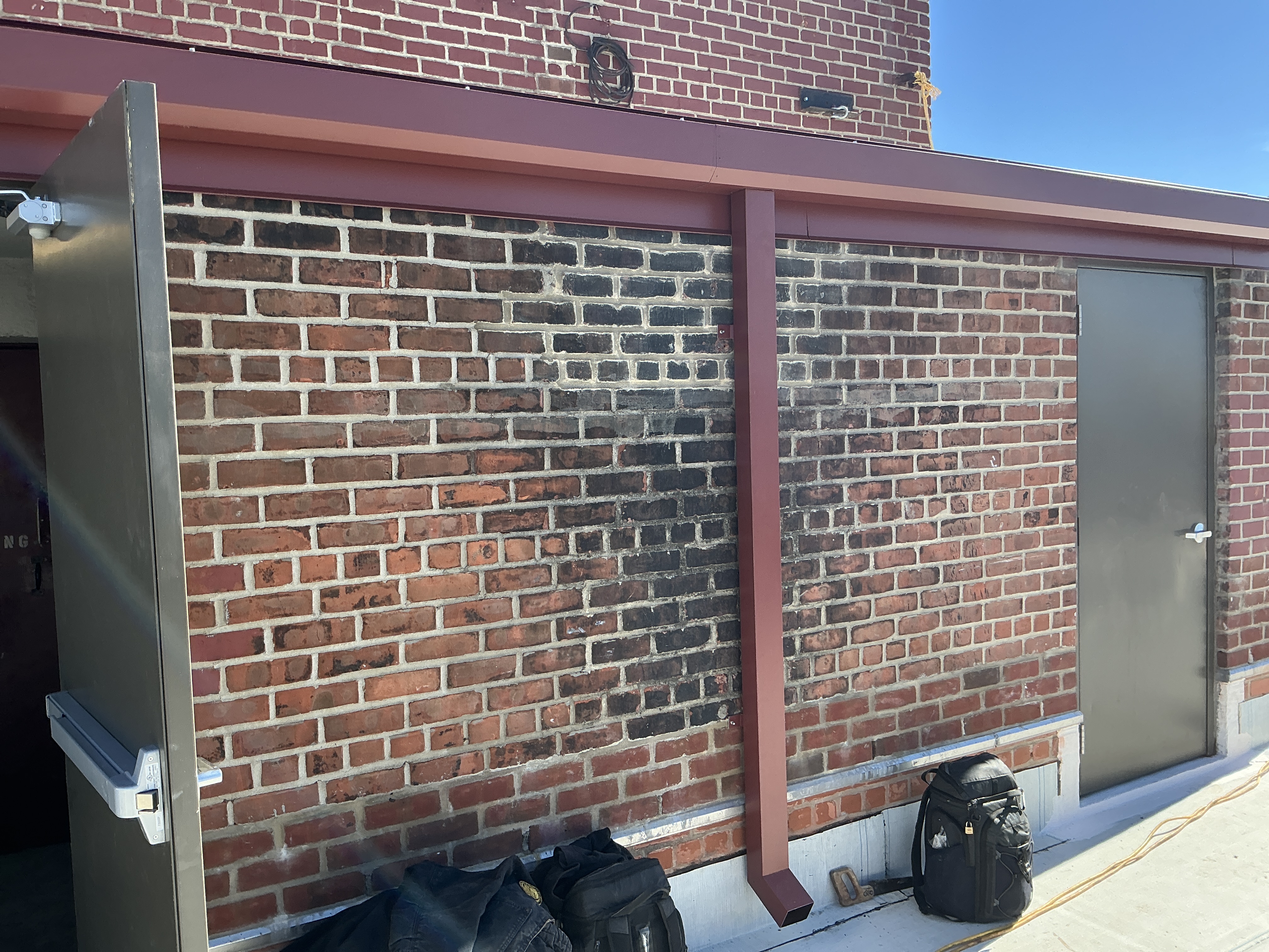 Brick replacement work